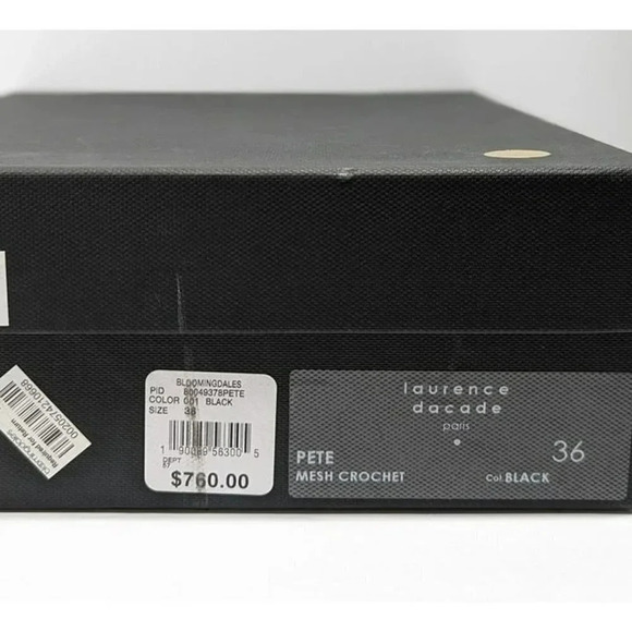 Laurence Dacade Women's Black Pete Mesh Crochet Ankle Boots Size 36 (MSRP $760) - Picture 12 of 12